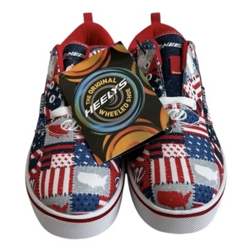Heelys Pro 20 Prints American Flag USA Patchwork Skate Shoes Mens 7 Womens 8 NIB